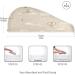 Hot Air Balloon Dry Hair Cap - 2 Piece Quick Drying Towel Set with Button Headband | Super Absorbent & Soft for Fast Drying - Buy Online on GoSupps.com
