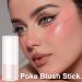 Cream Blush for Cheeks Multi-Use Smooth Pink Blush with Sponge Head | Cheek Tint for Cheeks & Lip & Eyeshadow Makeup Easy Application Natural-Looking Face Makeup 1.5g Jmedic #03 the Peach Blossom - Buy Online on GoSupps.com