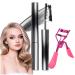 Olivia Blaire Iron Wand Mascara Olivia Blaire Waterproof Mascara Olivia Blaire Mascara 3d Curling Eyelash Iron Mascara Non-Clumping Long Lasting Intenses Length Lash Mascara (Black)