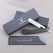 Jag Shaving Razor - sustainable razor with leather case - safety razor bag - razor for men - black