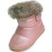MINBEI Baby Girls Soft Leather Winter Snow Boots - Waterproof Toddler Girls Booties (Pink/White/Rose Gold/Brown) - Size 10 UK Child S411 - Buy Online on GoSupps.com