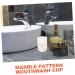 Warmhm 4 Cups Worktop Organizer - Versatile Bathroom Glass Holder & Ceramic Brush Stand - Portable Set of 4 (11x7.7x7.7cm) - Buy Online on GoSupps.com