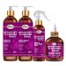 Difeel Pomegranate & Manuka Honey Shampoo & Conditioner 4-PC Set - Includes 33.8oz Shampoo 33.8oz Conditioner 8oz Leave in Spray and 7.1oz Hair Oil