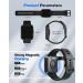 Alexa Built-in Smart Watch for Men Women | Fitness Tracker with Heart Rate Monitor, SpO2, Sleep Monitor | IP68 Waterproof Activity Tracker | Compatible with iPhone Android - 1.7 Black - Buy Online on GoSupps.com