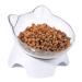 MILIFUN Raised Cat Food Bowls with Stand, Cat Dishes for Food or Water, Cat Tilted Bowl, Pet Dish with Stand Arcuation