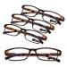 Teraise reading glasses men anti blue reading glasses Light fashion comfortable reading glasses women/reading aid robust computer reading glasses with blue light filters including feather hinge 3.75x leopard