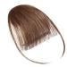 Clip In Bangs - 100% Remy Real Hair Medium Brown Extensions | Natural Smooth Fringe | Air Pony Hair Part #4 - Buy Online on GoSupps.com