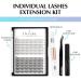 Oreola False Eyelashes Set - Natural Individual Eyelash Clusters 0.07D 8-14mm 228PCs DIY Extensions Kit with Bond & Seal Adhesive Remover & Tweezers - Buy Online on GoSupps.com