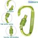 Gimars 10-Piece 6cm Mini Carabiner Set with Screw Cap - Colorful Hooks for Camping Fishing Hiking & Travel - Durable and Versatile Carabiners - Buy Online on GoSupps.com