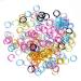 Nail Piercing Dangle Rings Mix Color Open Loops Jewelry DIY Nail Art Charms Glitter 3D Rhinestones Acrylic Decoration - Box of Metal Alloy Designs - Buy Online on GoSupps.com
