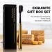 Z-VAPRESS Gold Ceramic Travel Toothbrush - Luxury Golden Plated Design + 2 Bonus Soft Silicone Replacement Heads - Buy Online on GoSupps.com