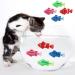 Iwobi 4-Piece Simulation Tropical Fish Set | Battery-Operated Plastic Mini Fish Toys for Cats Aquariums & Kids' Bathing Fun - Buy Online on GoSupps.com