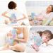 Soft Unicorn Plush Hot Water Bottle with Washable Cover - 1L Natural Rubber - Green - Buy Online on GoSupps.com
