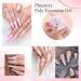 Phoenixy Poly Nail Gel Kit - 8 Colors Extension Set with 36W LED UV Lamp | Manicure Starter Kit for Women - Bahamas Sand Beach - Buy Online on GoSupps.com