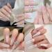 Mirror Effect Chrome Nail Powder - White Pearl Iridescent Aurora Glitter - Holographic Nail Art Decoration (3g) - DIY Nail Jewelry - Buy Online on GoSupps.com