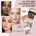 Lamora Nude Eyeshadow Palette - 12 Neutral Pigmented Matte & Shimmer Makeup Shades - Travel Size Eye Shadow With Mirror Nude Neutral Natural - Buy Online on GoSupps.com