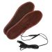 Beaupretty 1 Pair Winter Heated Insoles Warm Insole Shoes Heater Heating Insole Warm Shoe Pad Winter Insoles Foot Warmer Insoles Winter Thermal Soles Heated Shoe Inserts USB Fiber Charge As Shown 26.50X9.20X0.03CM