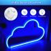 Xiyunte LED Neon Cloud Sign | Battery/USB Operated Wall Decoration | Blue Neon Light for Home & Office - Buy Online on GoSupps.com