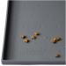 Leash boss spray mat medium/large - bowl pad cats & dogs with large lip slide and waterproof silicone bowl pad for feed water or fountain (51 x 33 cm gray) ml - 51 x 33 cm gray