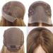 EMMOR 13*4 Lace Front Ash Brown Straight Wig - Heat Resistant Synthetic Blonde Ombre Wig - Buy Online on GoSupps.com