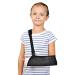 supregear Kids Mesh Arm Sling Adjustable Medical Child Shoulder Immobilizer Rotator Cuff Support Brace for Broken & Fractured Bones Dislocation Sprains Strains & Tears Fits Children Black S Black S