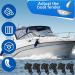 Hanaive 8 Pcs Boat Rail Fender Hanger | Pontoon Boat Fender Clips for 1'' or 1.25'' Square Rails - Black - Buy Online on GoSupps.com