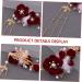 Beaupretty Plush Ball Hairpin antique ball clip jewels for women girl gems for women flower womens headpiece for women dangle tassel Hanfu Hair Accessories - Buy Online on GoSupps.com