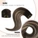 FSHINE Clip In Extensions - Real Hair 30cm Black & Caramel Blonde Mix Thick & Smooth 50g 3 Pieces - Perfect for Women - Buy Online on GoSupps.com