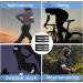 Youyike Double Reflector Set | 4 Reflective Safety Braces for Jogging Cycling & Outdoor Activities | 35x5 cm Black - Buy Online on GoSupps.com