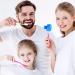 Fowecelt 4Pcs Blue Toothbrush Covers for Travel & Home - Electric Toothbrush Head Caps for Family, Camping & Hiking - Buy Online on GoSupps.com