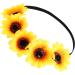 Lurrose Sunflower Headband Elastic Hair Band Women Headwrap Creative Stylish Hair Accessories Elegant Girls Headwear - Buy Online on GoSupps.com