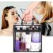 Noverlife Portable Clear Train Case for Cosmetics & Toiletries - Travel Makeup Organizer with Latches & Handle - Professional Storage Box for Makeup Tools and Bathroom Accessories - Buy Online on GoSupps.com