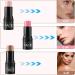 Contour Stick 3Pcs Set 3 Colors Waterproof Long Lasting Blush Stick Natural Finish Multipurpose Highlighter Makeup Stick for Cheeks Lips All Skin Highlighter Makeup Stick Contour Kit Cream - Buy Online on GoSupps.com