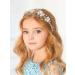 IYOU Flower Wedding Headbands Gold Pearl Hair Hoop Rhinestone Bridal Bride Communion Hair Accessories for Girls - Buy Online on GoSupps.com
