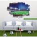 ANHUIB Large 3D Football Stadium Wall Sticker - Boys Bedroom Decor - Soccer Sport Wall Decals for Kids Room - Blue - Buy Online on GoSupps.com