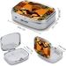 Shop Stylish African Woman Print Pill Box - 2 Compartment Metal Organizer for Travel & Purse - Buy Online on GoSupps.com