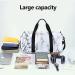 Marble-White Sport Gym Duffle Travel Bag with Shoe Compartment & Wet Pocket - Men Women Duffel - Buy Online on GoSupps.com
