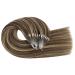 UGEAT Microring Hair Extensions - 50cm Real Hair Chocolate & Caramel Brown Micro Loop #4/27 - Premium Remy Quality - Buy Online on GoSupps.com