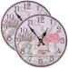 14-Inch Battery Operated Wall Clock - Non-Ticking Decorative Kitchen & Living Room Clock with Flower Bird Cage Design - Easy to Read & Accurate - Buy Online on GoSupps.com