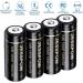 18500 Rechargeable Batteries - IMR 1600mAh Li-ion Battery (3.7V) for Flashlights & Solar Garden Lights - 4 Pack - Buy Online on GoSupps.com