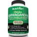 Nutrivein Premium Organic Ashwagandha 1600mg with Black Pepper Extract - 120 Vegan Pills