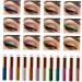 Didiseaon 2pcs Colorful Eyeliner Pen Glow Liquid Eyeliner Liquid Eyeshadow Waterproof Eyeliner Metal Highlight - Buy Online on GoSupps.com