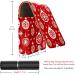 Travel Lipstick Organizer Case | Portable Makeup Bag with Mirror | Christmas Pattern Makeup Storage - Buy Online on GoSupps.com