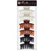 RC ROCHE ORNAMENT 6 Pcs Womens Classic Double Multi Layer Fine Teeth Claws - Large Clear Brown and Black Pack of 6 - Buy Online on GoSupps.com