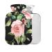 Spring flowers rose petals hot water bottle with cover 1 l small warm-up bag for pain relief headache neck and shoulders BPA-free
