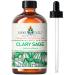 EVOKE OCCU Clary Sage Essential Oil 118ml Pure Sage Oil for Diffuser Massage Fragrance Candle Soap Making- 4 FL Oz
