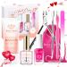 modelones Cuticle Remover and Cuticle Oil Kit- Cuticle Care Kit with Nail Strengthener & Cuticle Oil Cuticle Trimmer Set Cuticle Softener & Moisturize Manicure Kit for Nail Salon Home Use 8 Piece Set