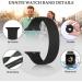 Unnite Stretchy Solo Loop Band - Compatible with Apple Watch 42mm/44mm/45mm, Black Silicone Sports Band for iWatch Series SE/8/7/6/5/4/3/2/1 - Elastic Replacement Wristband for Men and Women - Buy Online on GoSupps.com