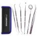 Professional Dental Tools Kit - 7 Piece Dental Oral Kit with Pouch for Home Use & Travel - Buy Online on GoSupps.com