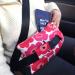 Hysterectomy Pillow Abdominal Post Surgery Pillows with Pocket Comfort for Ice Heat Packs Tummy Tuck Belly Incision Recovery Seatbelt Gifts Women Patients Red